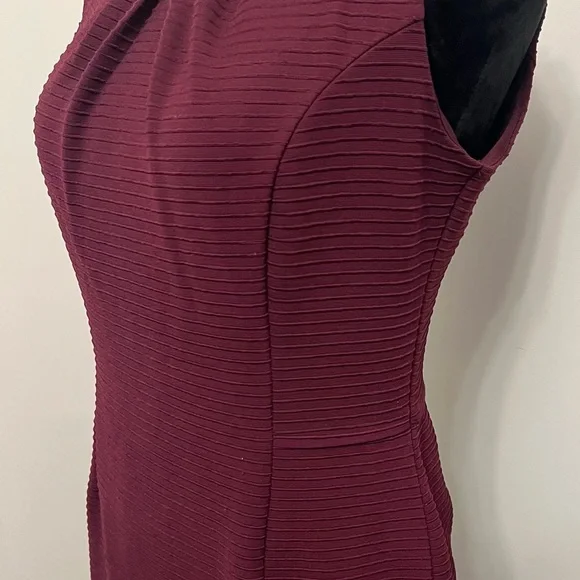 Liz Claiborne Burgundy Sleeveless Dress - M - Picture 3 of 7